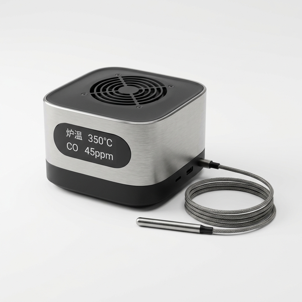 炉守り（焚き火IoT・炉温/CO監視＋自動排煙）device.house