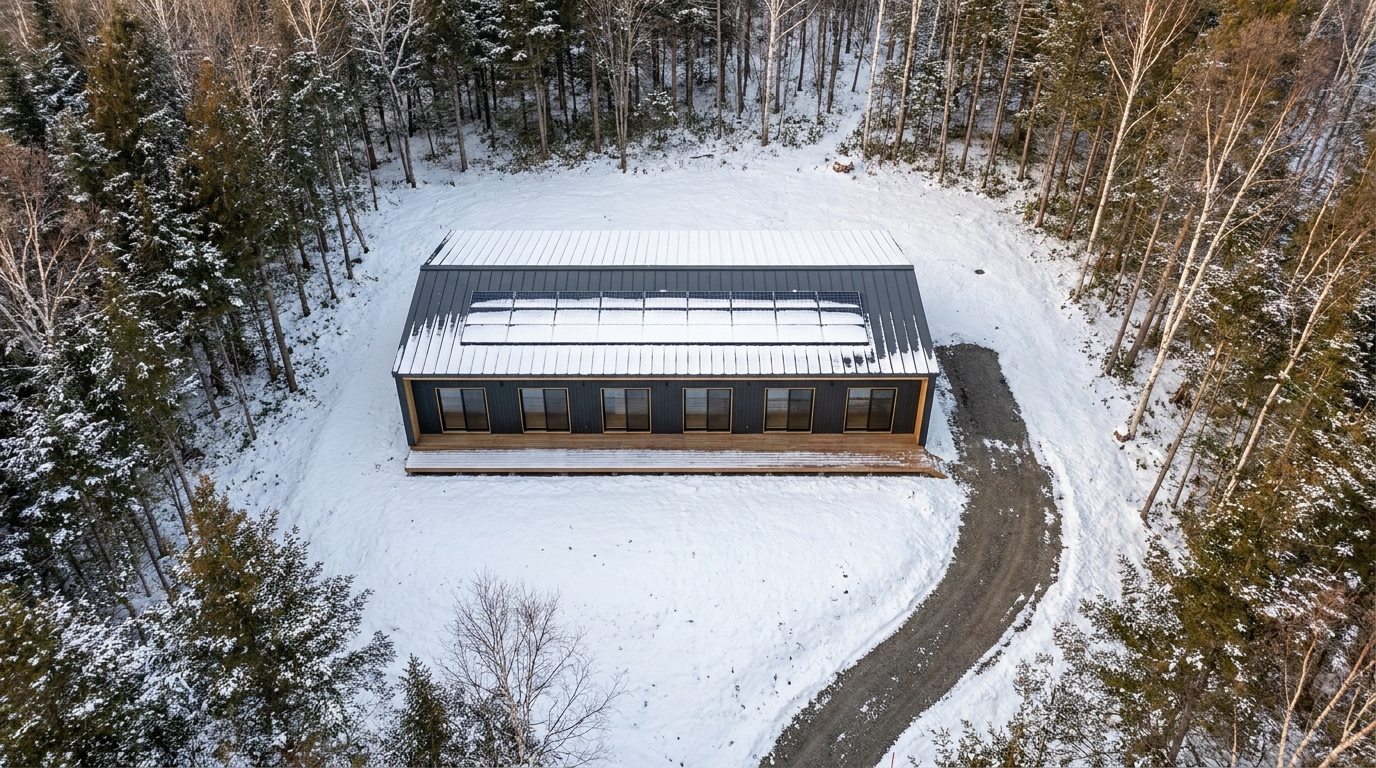 雪の小屋 配置