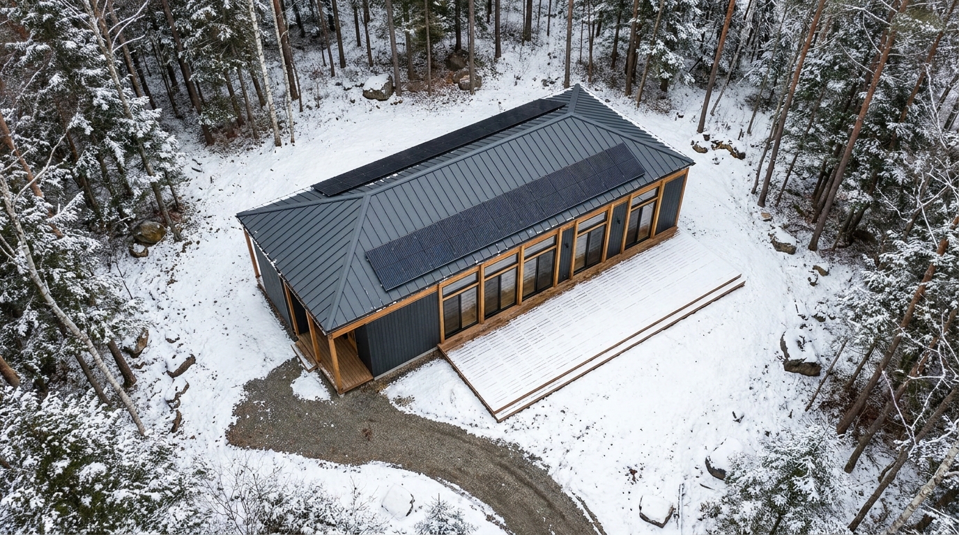 湖の小屋 配置