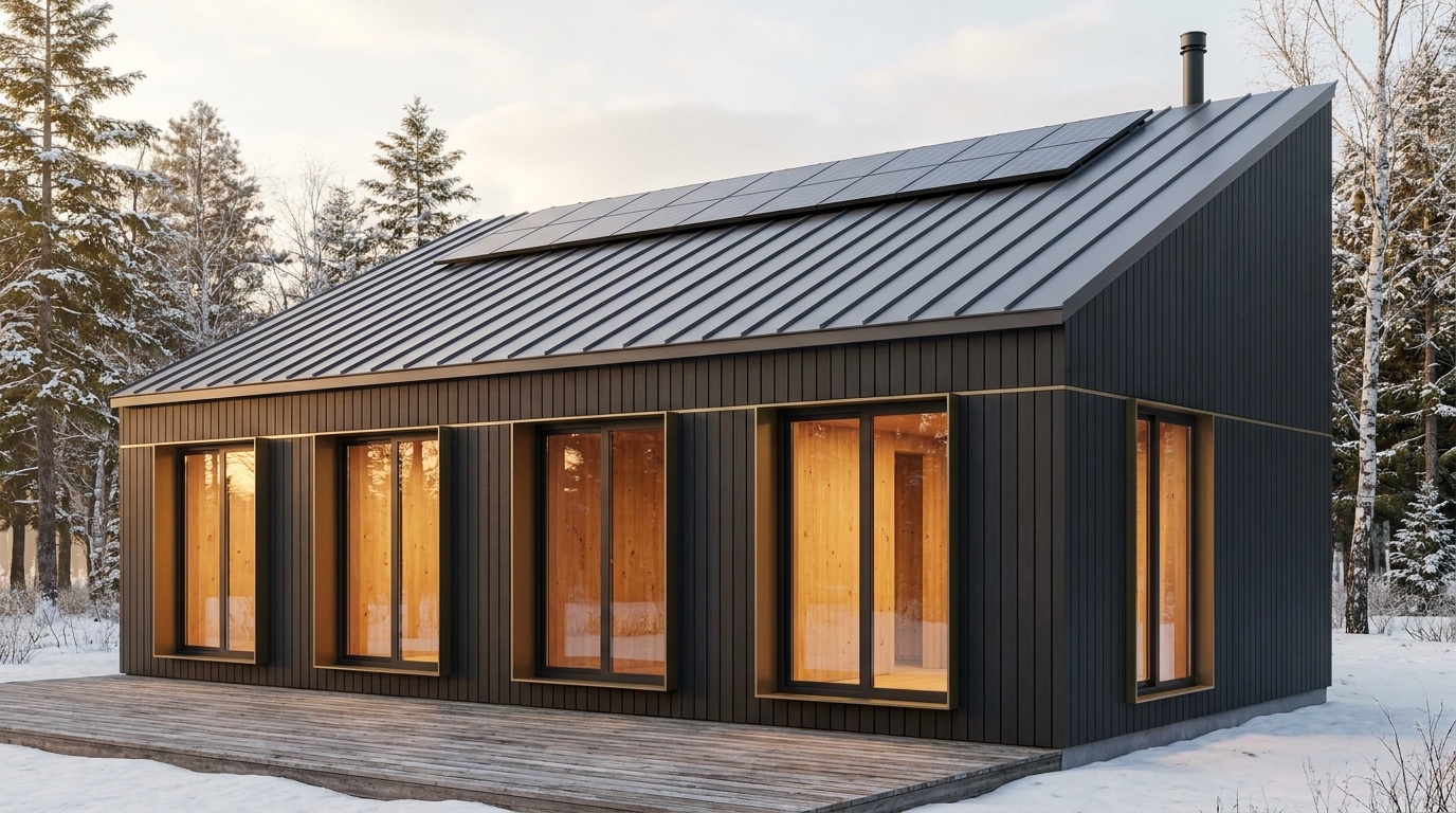 月の里 外観 — AI render based on BIM specs