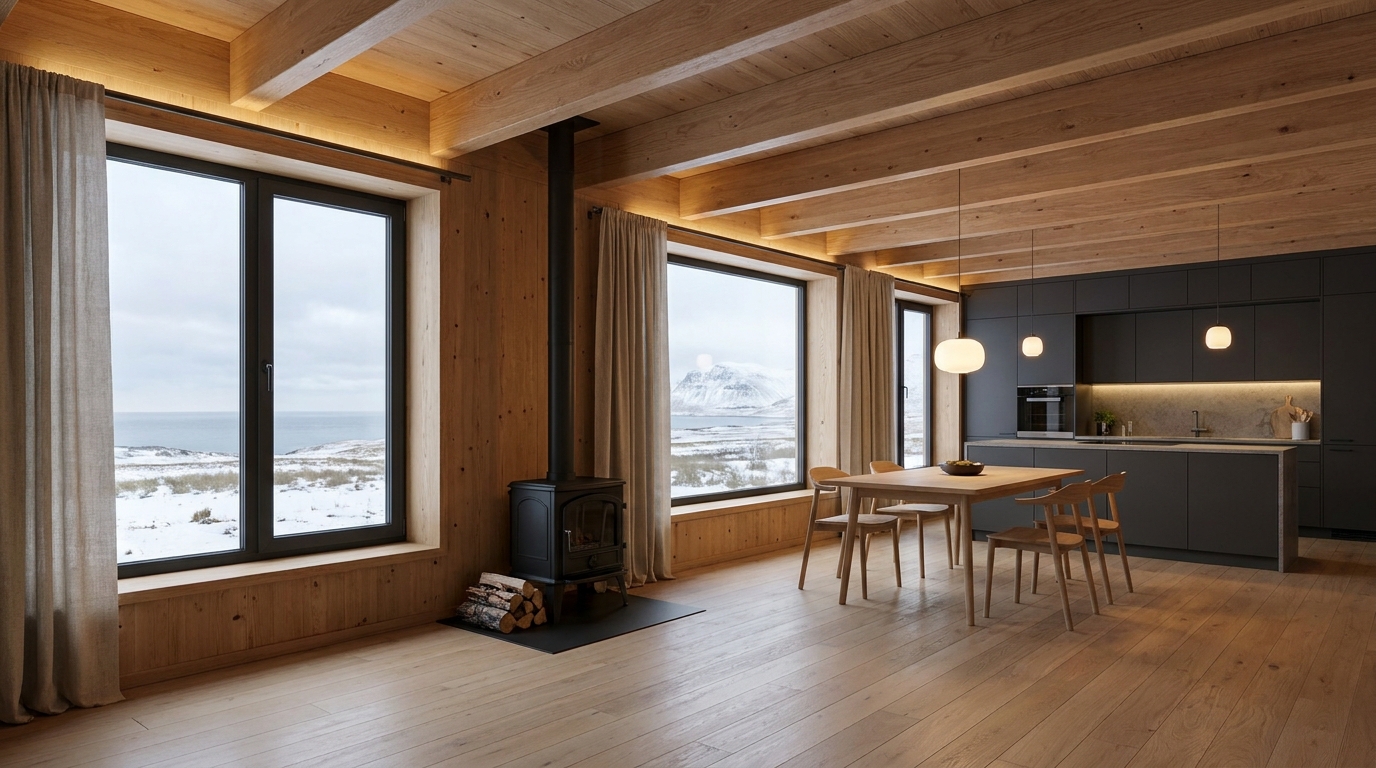 南の小屋 内観