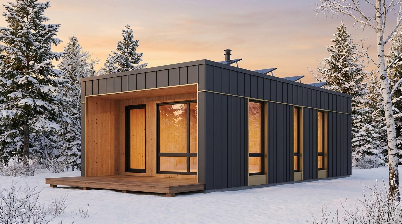 南の家 外観 — AI render based on BIM specs