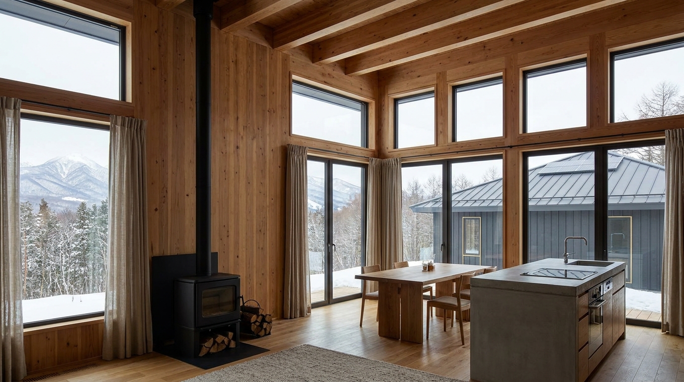 風の小屋 内観