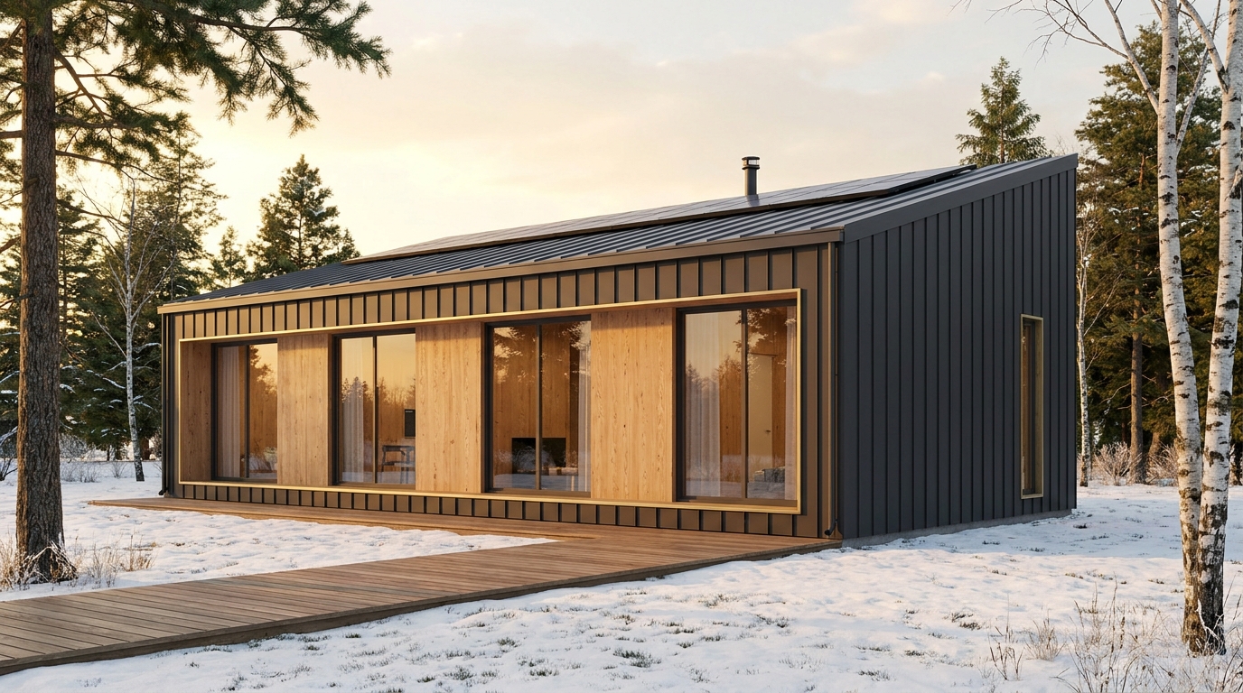 北の杜 外観 — AI render based on BIM specs