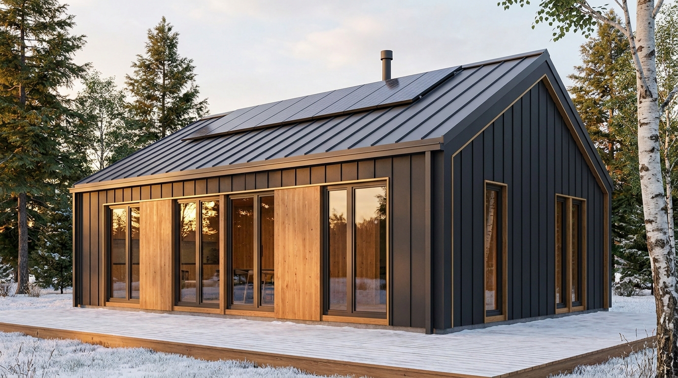 北の館 外観 — AI render based on BIM specs