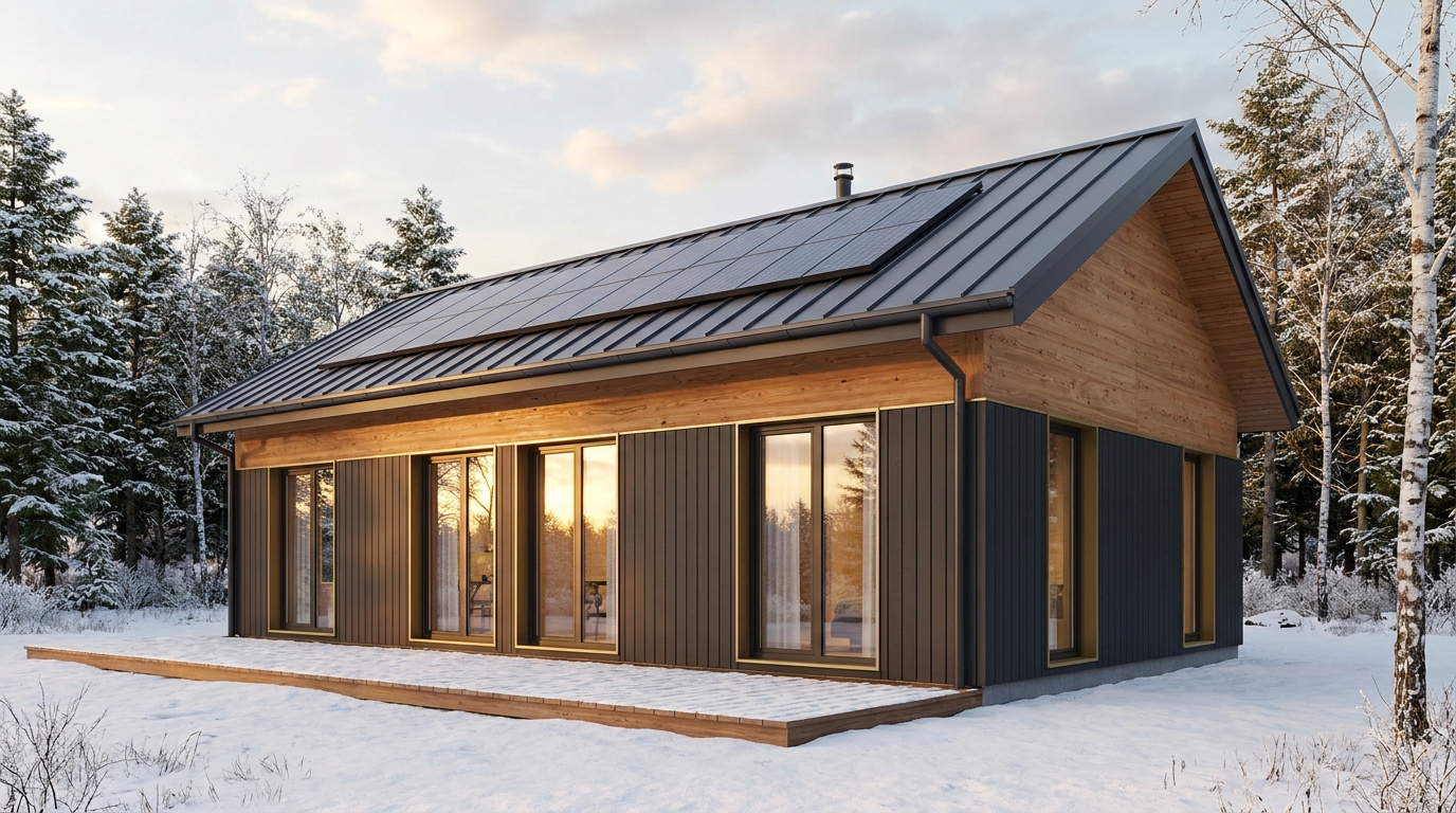 陽の館 外観 — AI render based on BIM specs