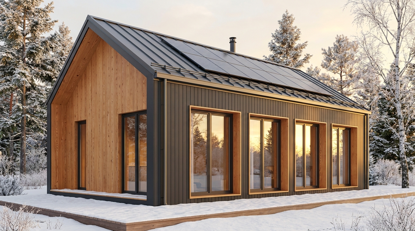 星の蔵 外観 — AI render based on BIM specs