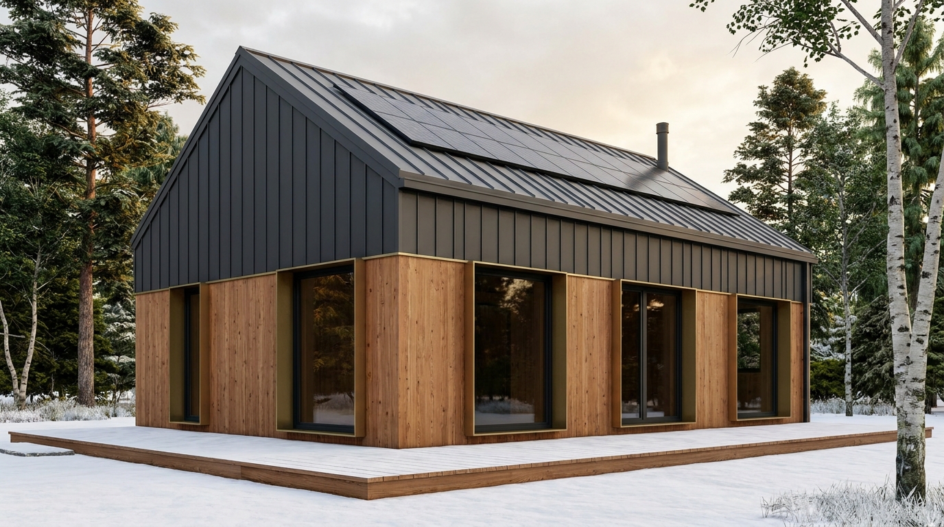 東の塔 外観 — AI render based on BIM specs