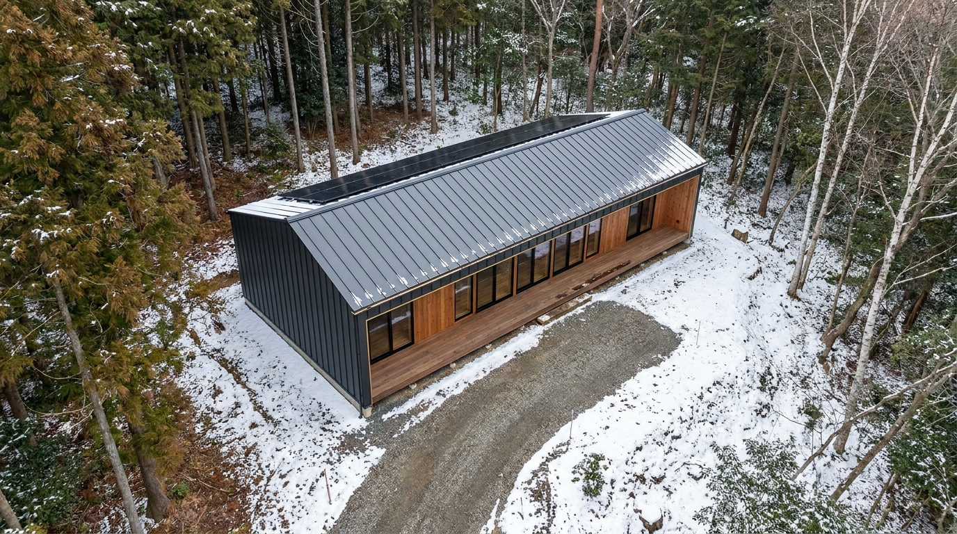 湖の小屋 配置