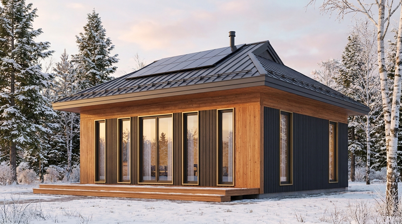 月の里 外観 — AI render based on BIM specs