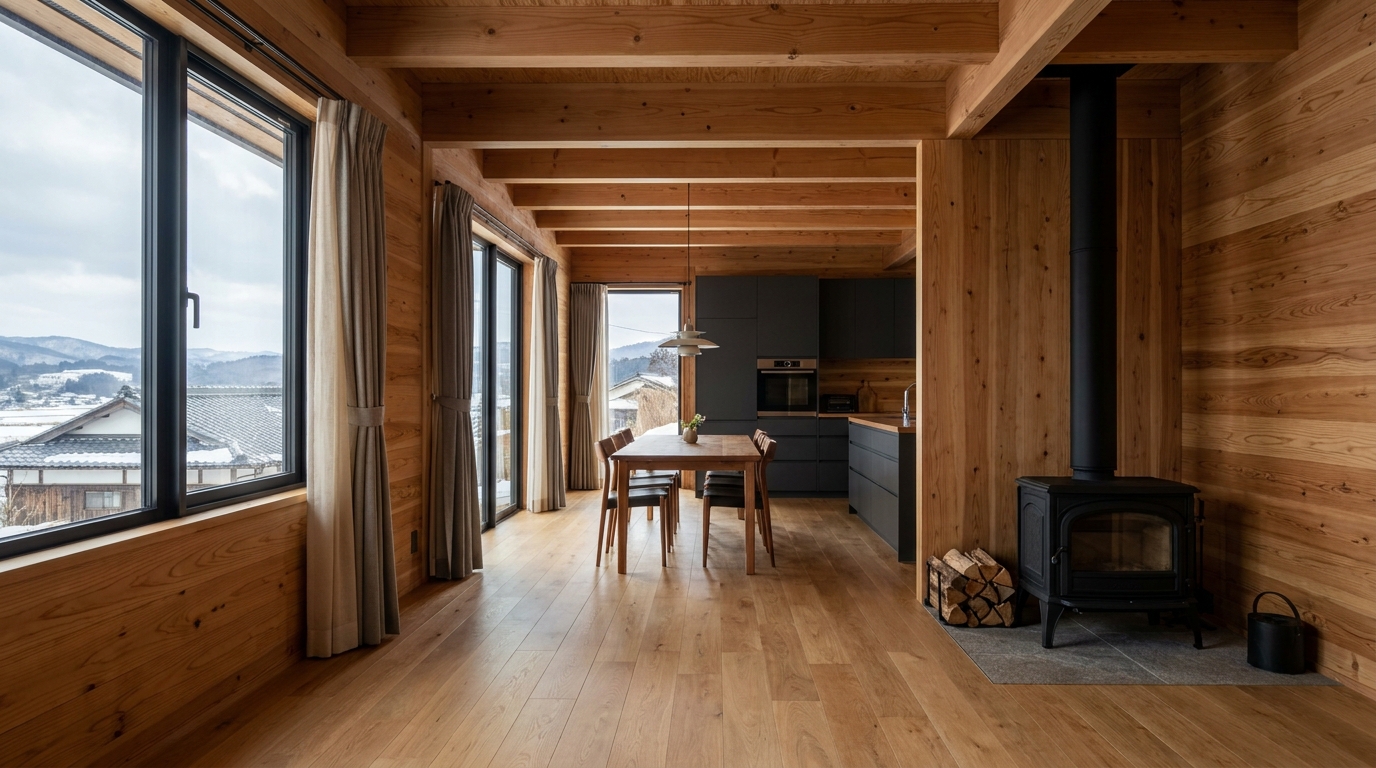 風の小屋 内観