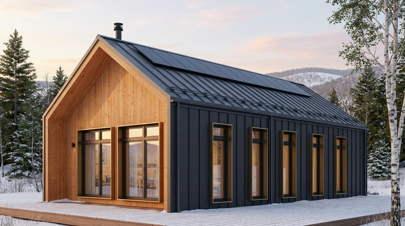 東の砦 外観 — AI render based on BIM specs