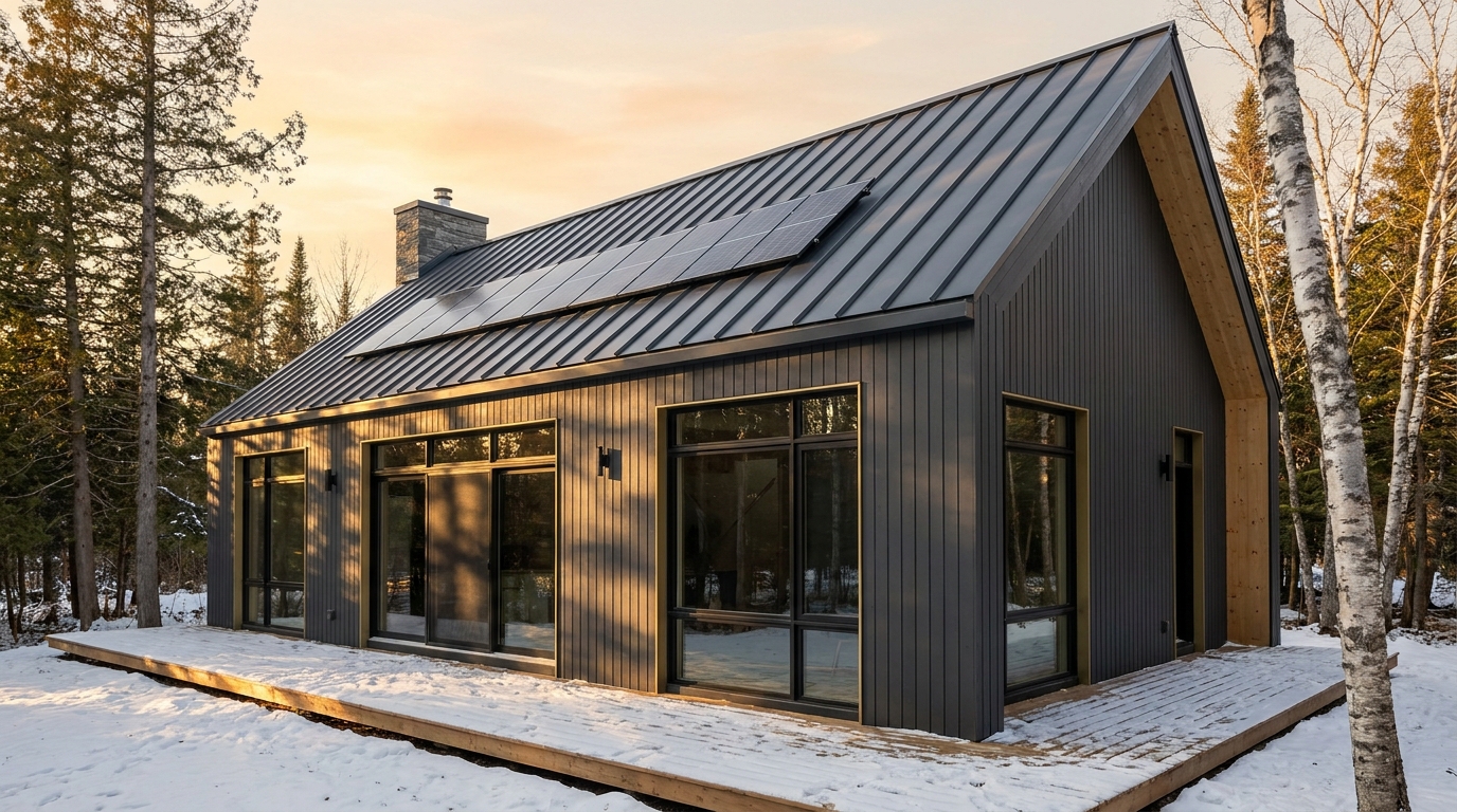 陽の蔵 外観 — AI render based on BIM specs