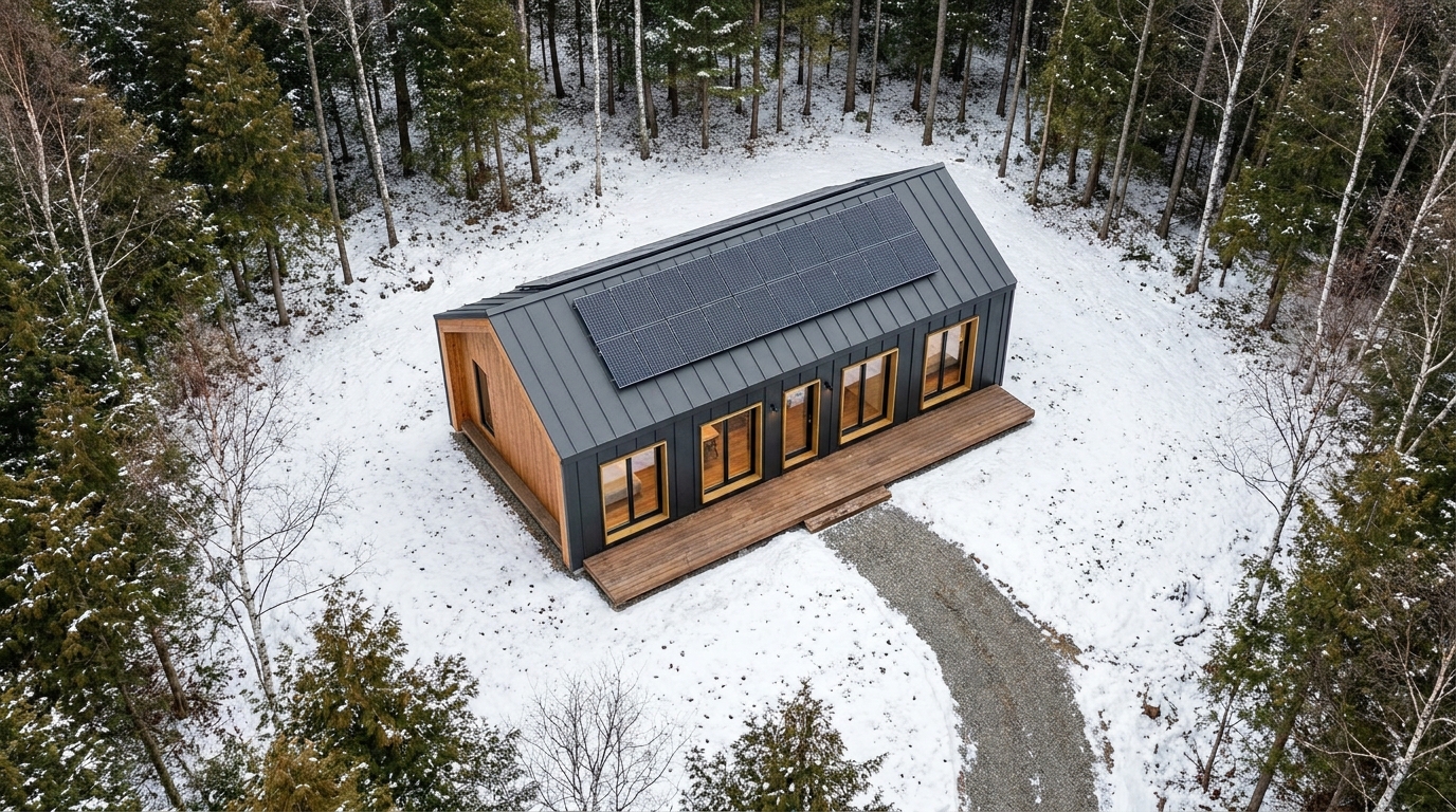 湖の小屋 配置