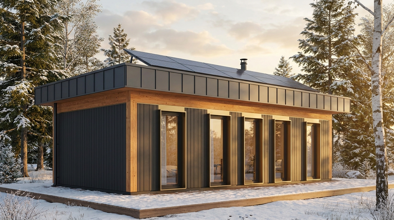 南の砦 外観 — AI render based on BIM specs