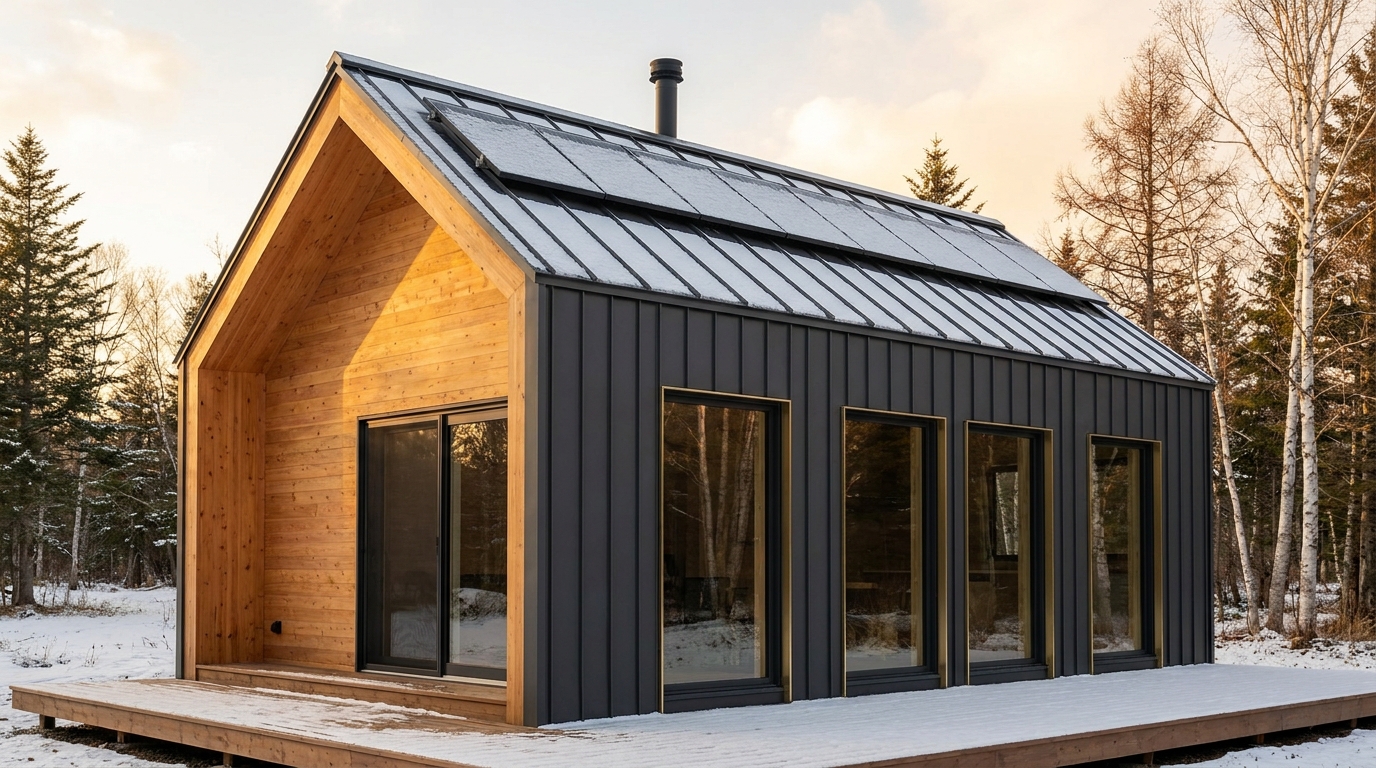陽の蔵 外観 — AI render based on BIM specs