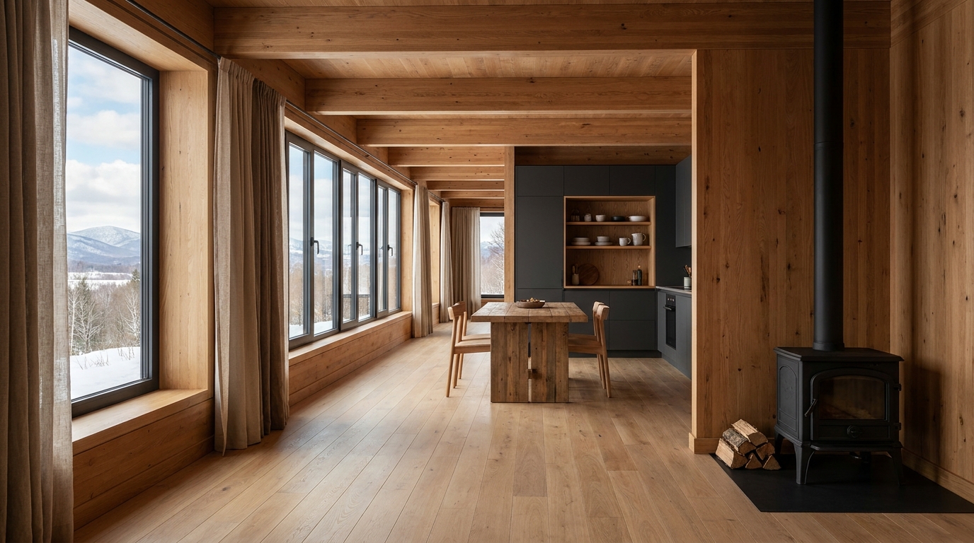 北の小屋 内観