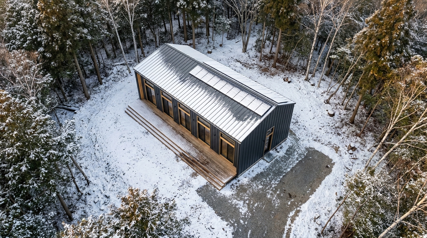 湖の小屋 配置