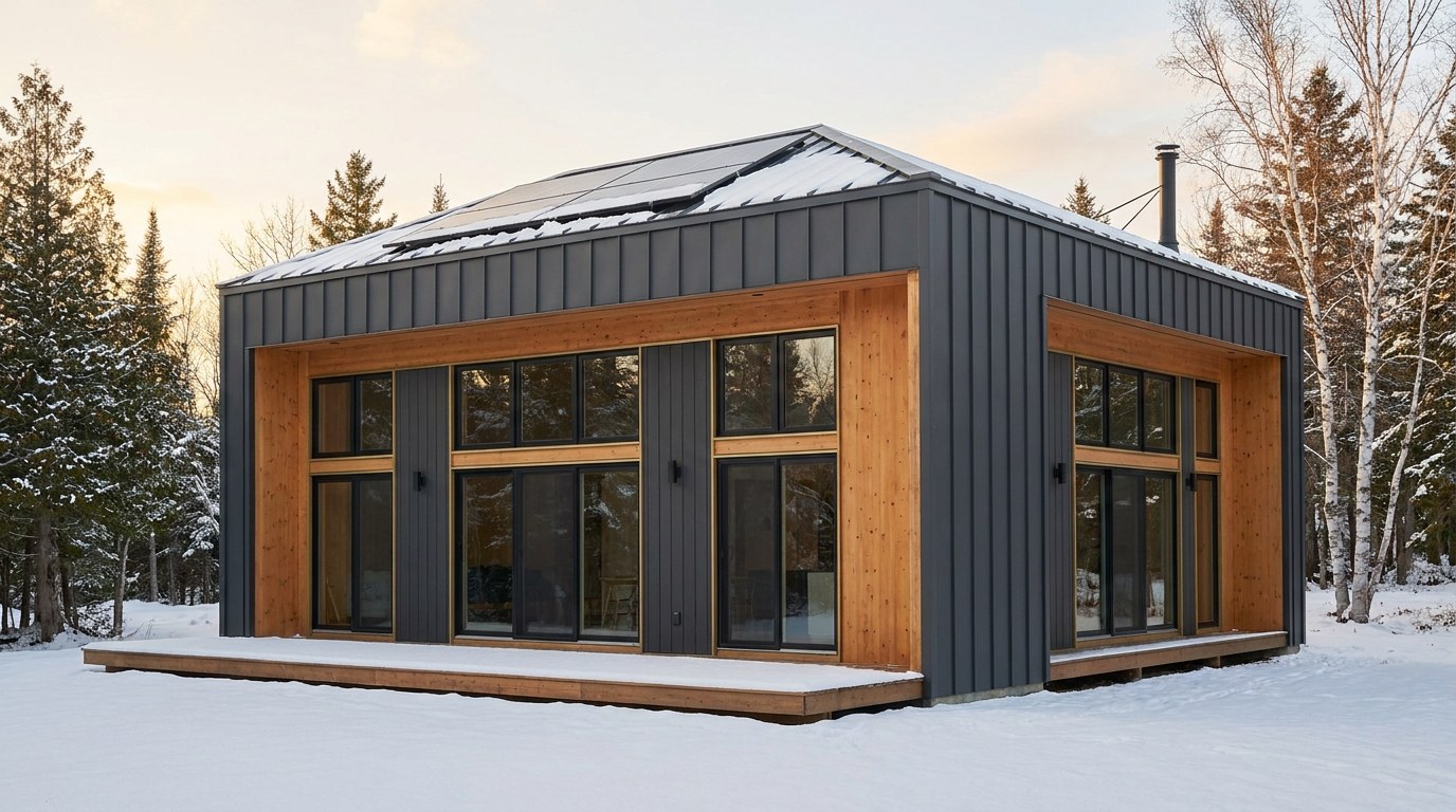 月の砦 外観 — AI render based on BIM specs