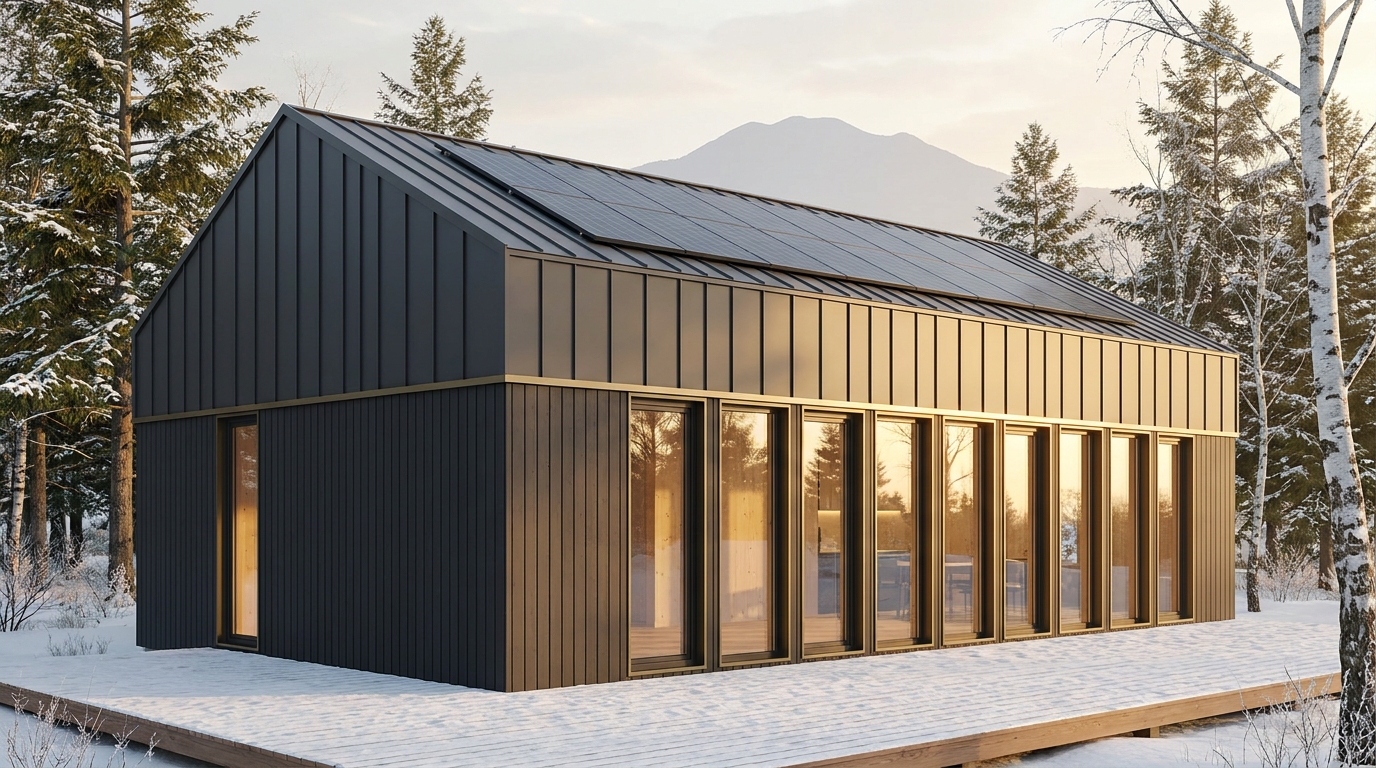 北の館 外観 — AI render based on BIM specs