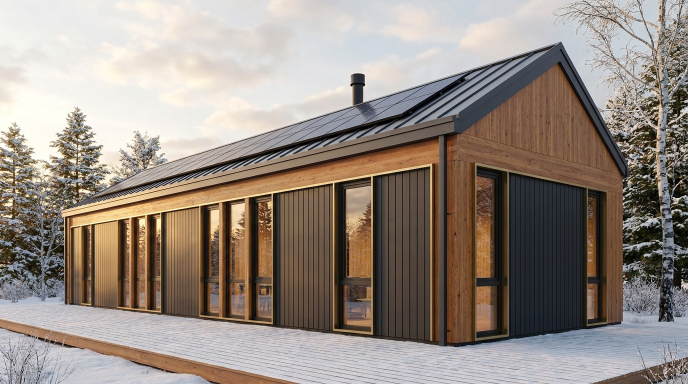 東の杜 外観 — AI render based on BIM specs