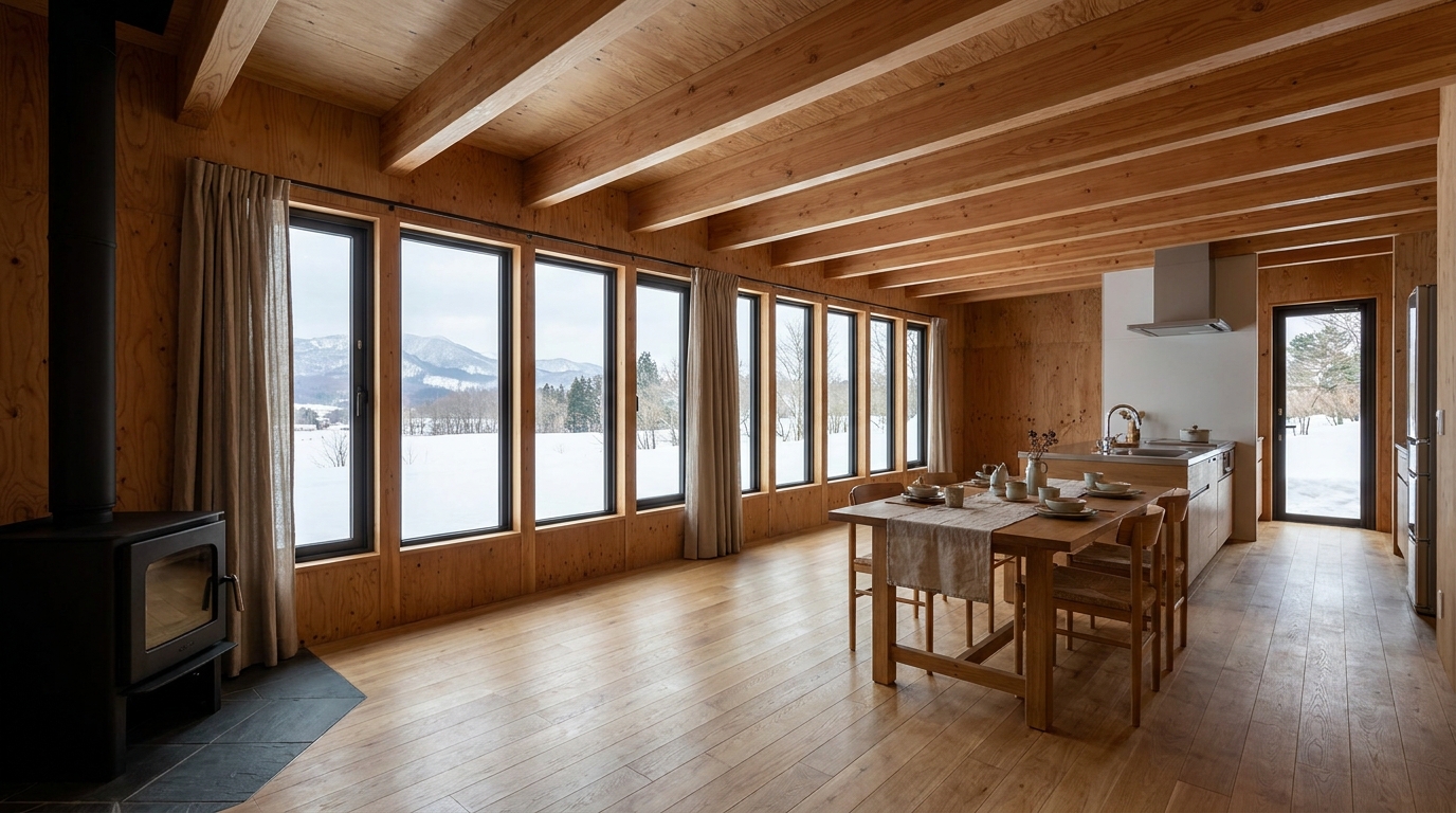 北の小屋 内観