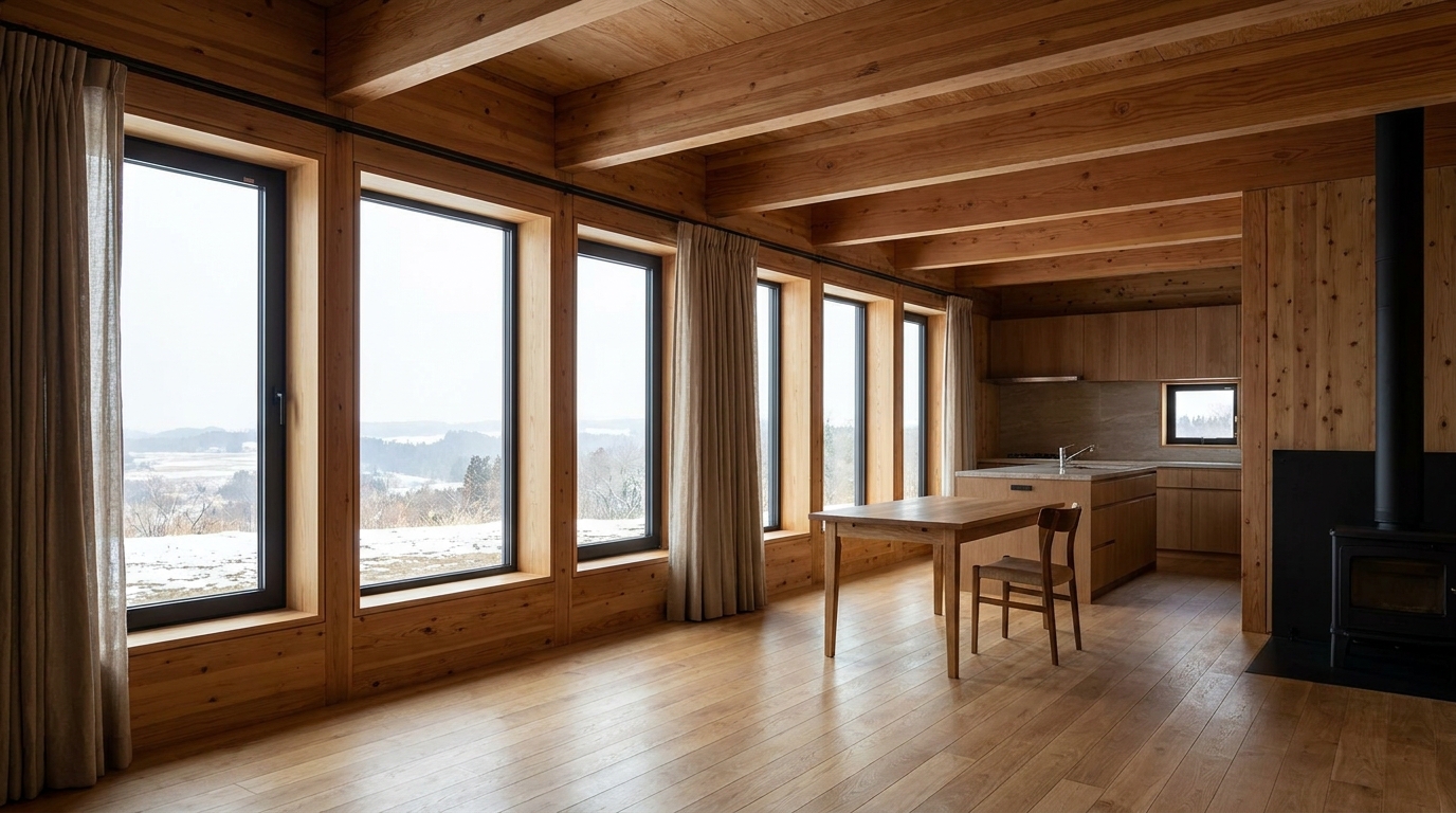 南の小屋 内観