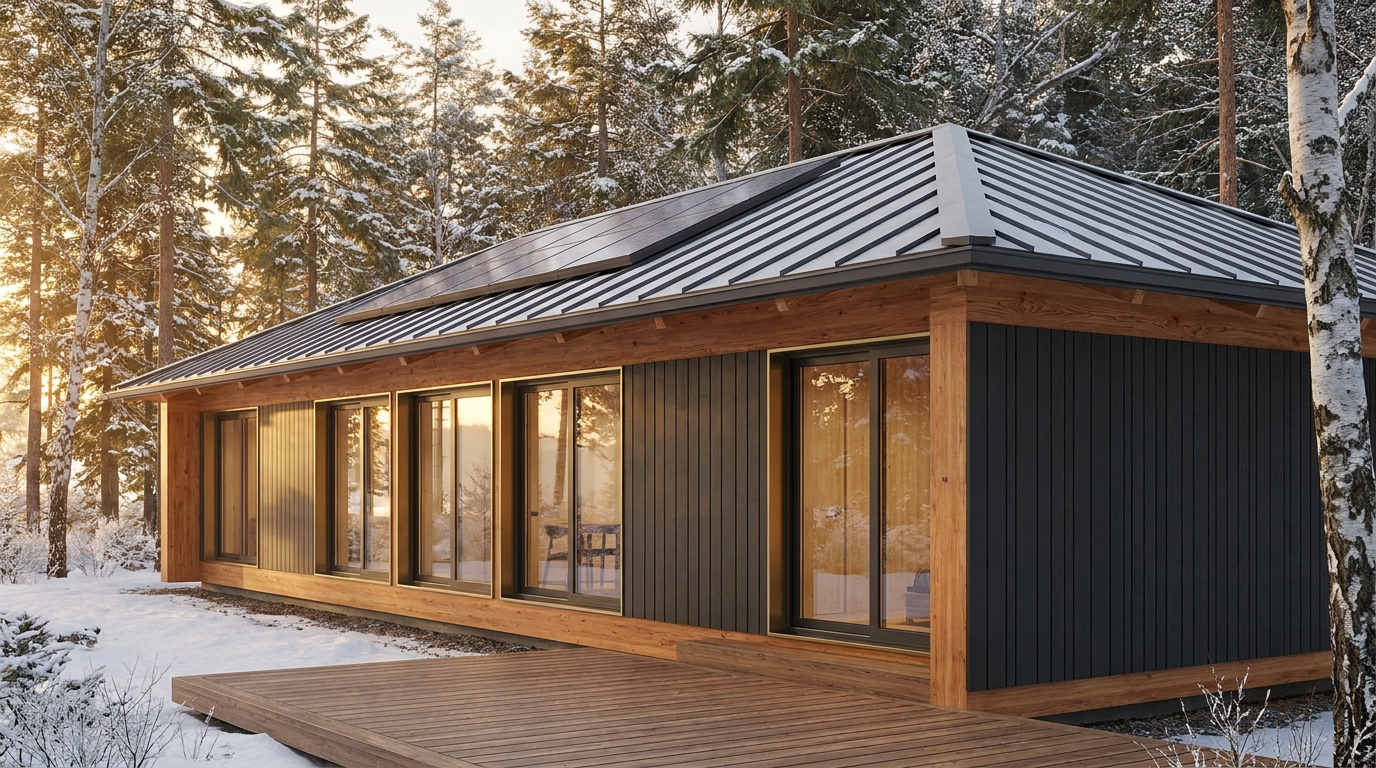 雪の塔 外観 — AI render based on BIM specs