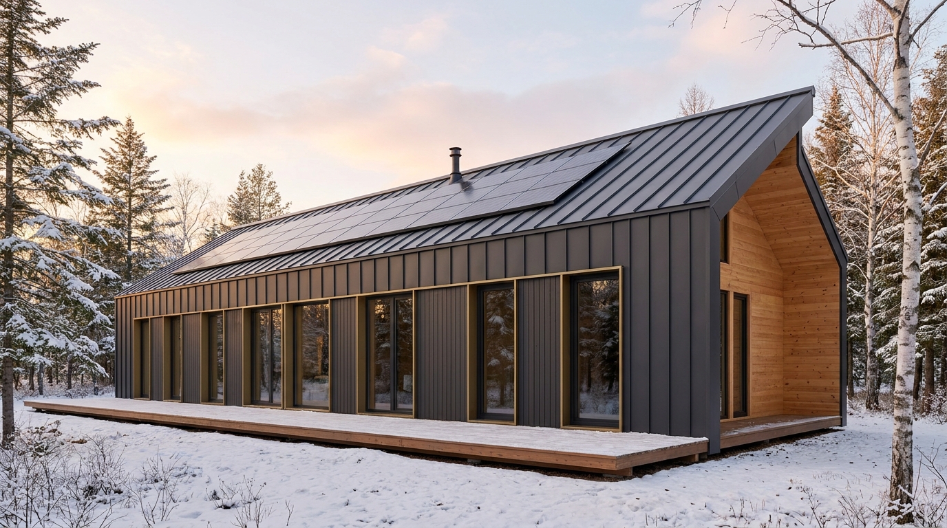 東の杜 外観 — AI render based on BIM specs