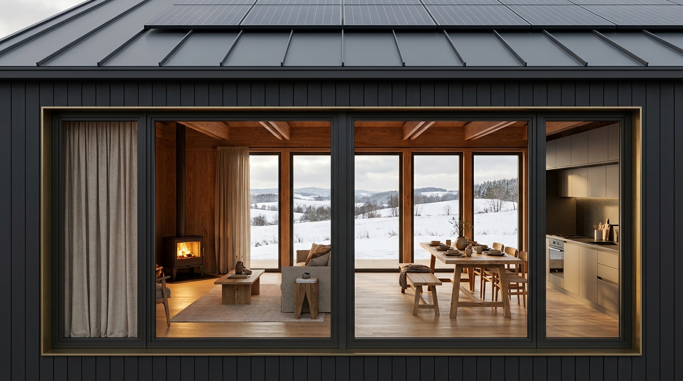 森の小屋 内観