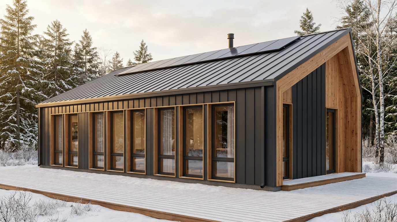 雨の塔 外観 — AI render based on BIM specs