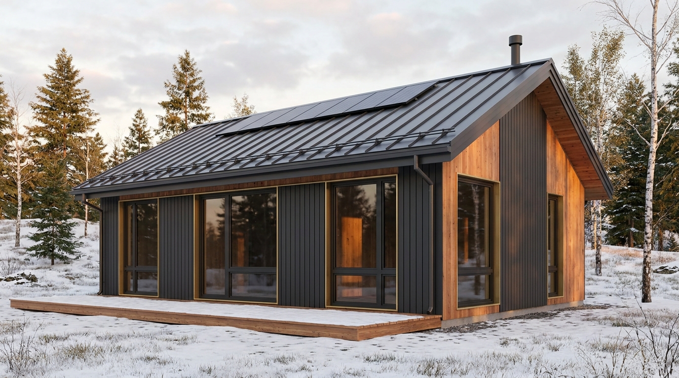 陽の館 外観 — AI render based on BIM specs