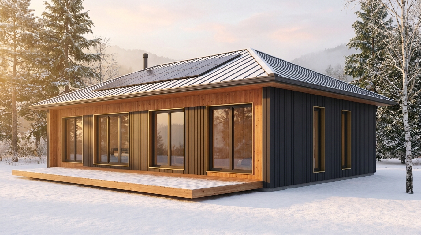 風の館 外観 — AI render based on BIM specs