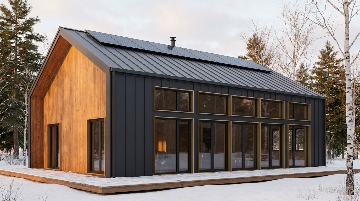 森の塔 外観 — AI render based on BIM specs