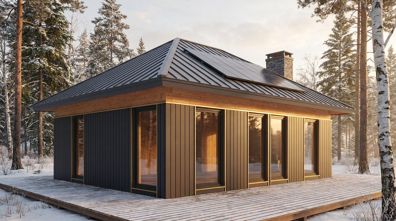 星の塔 外観 — AI render based on BIM specs
