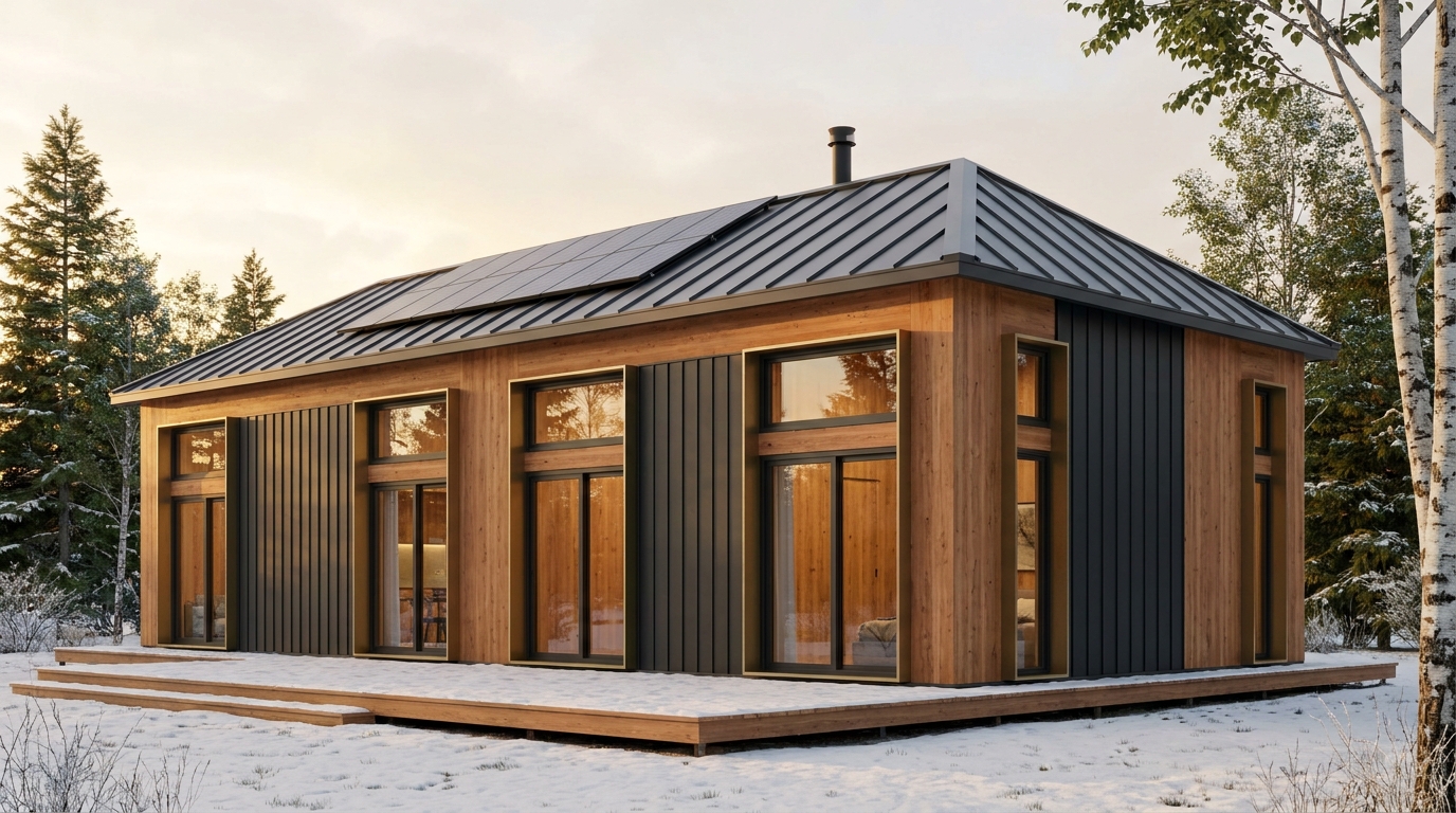 月の蔵 外観 — AI render based on BIM specs