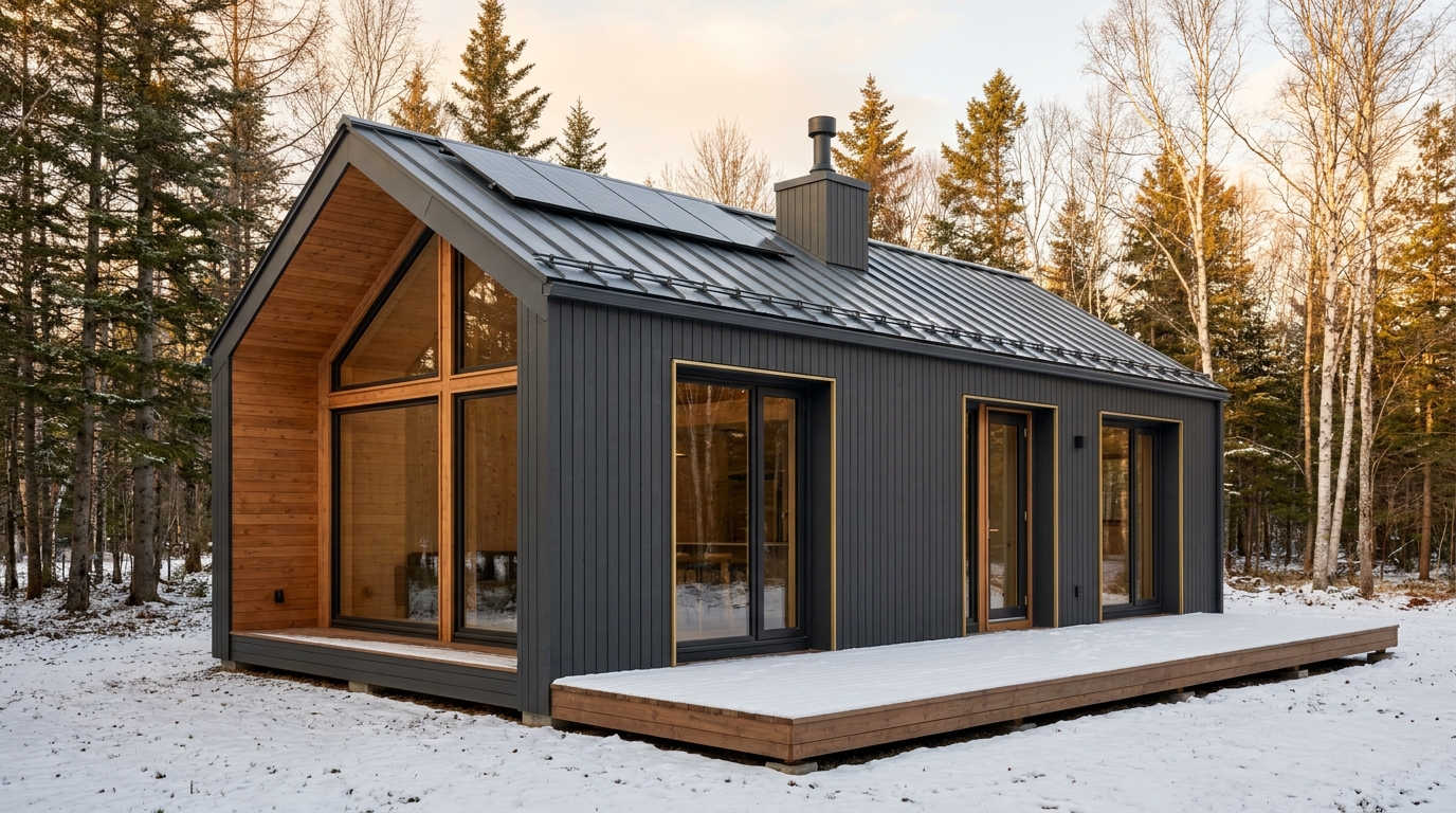 陽の蔵 外観 — AI render based on BIM specs