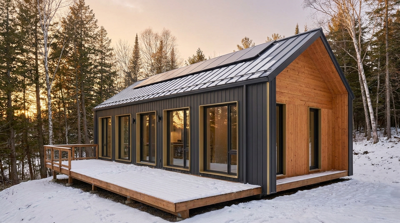 雪の蔵 外観 — AI render based on BIM specs