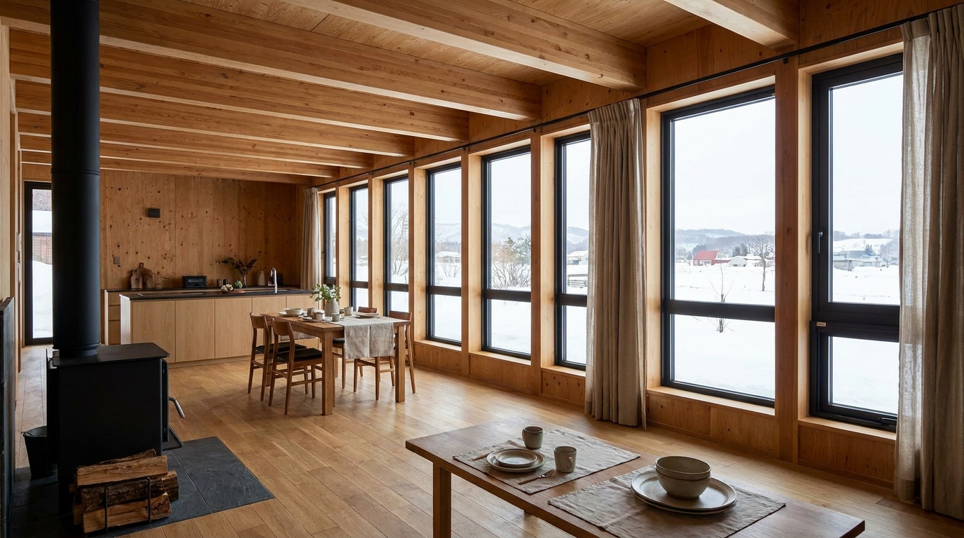 風の小屋 内観