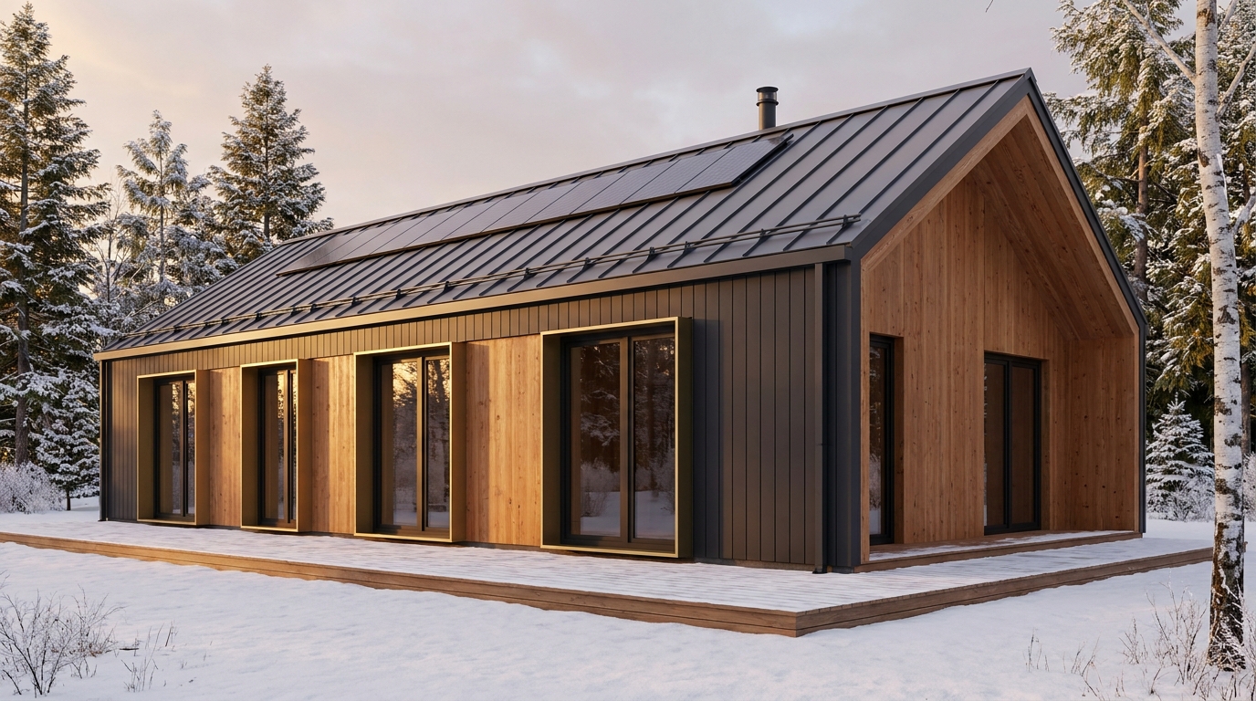 南の館 外観 — AI render based on BIM specs