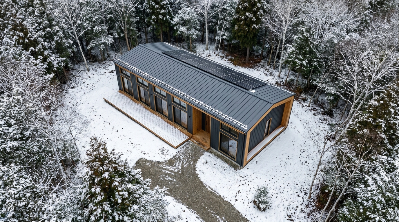 湖の小屋 配置