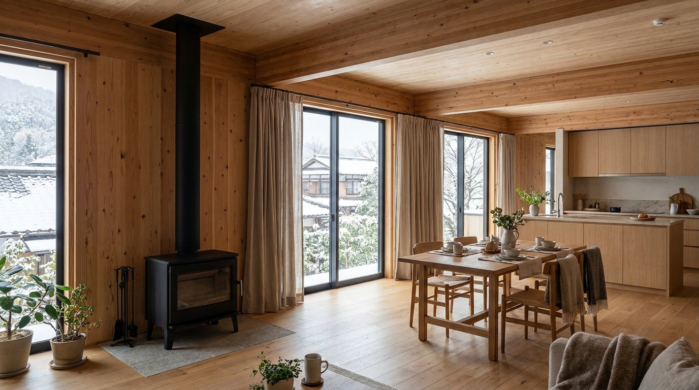 風の小屋 内観