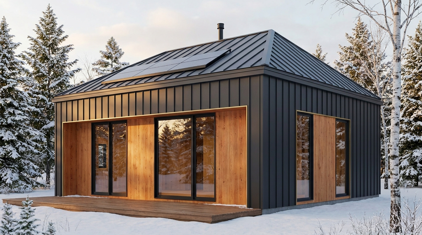 月の蔵 外観 — AI render based on BIM specs