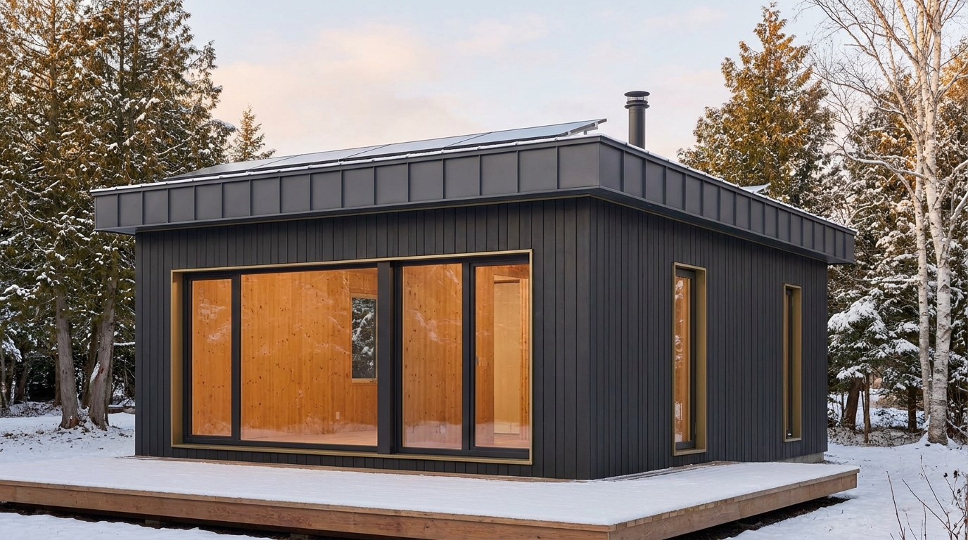 風の蔵 外観 — AI render based on BIM specs
