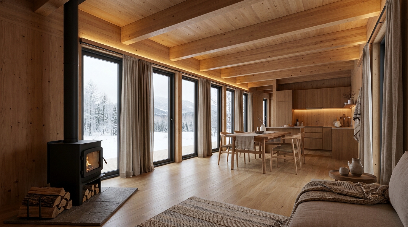 陽の小屋 内観