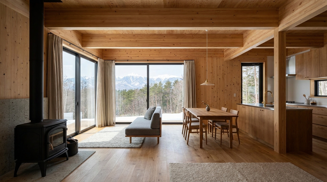 南の小屋 内観