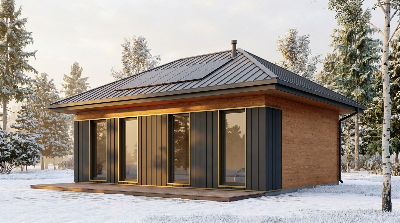 西の杜 外観 — AI render based on BIM specs