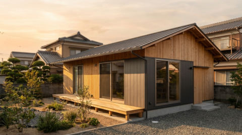 松山の安城寺の家