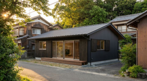 大津の下阪本の家