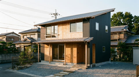 中山の丘の家